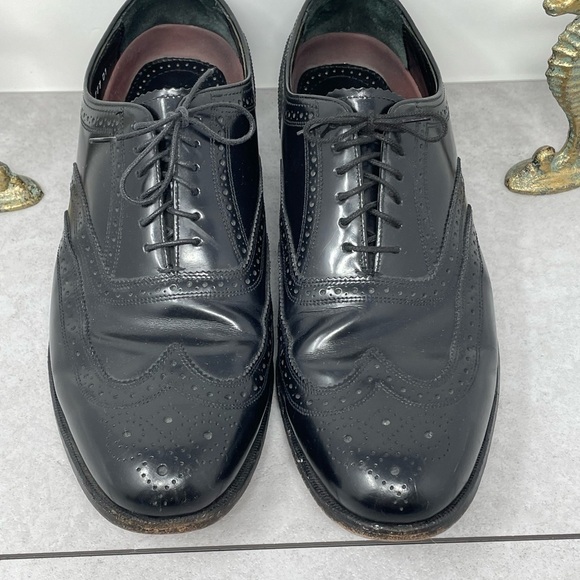Florsheim Harvard Black Oxford Brogue Wingtip Dress Shoes Size 11D